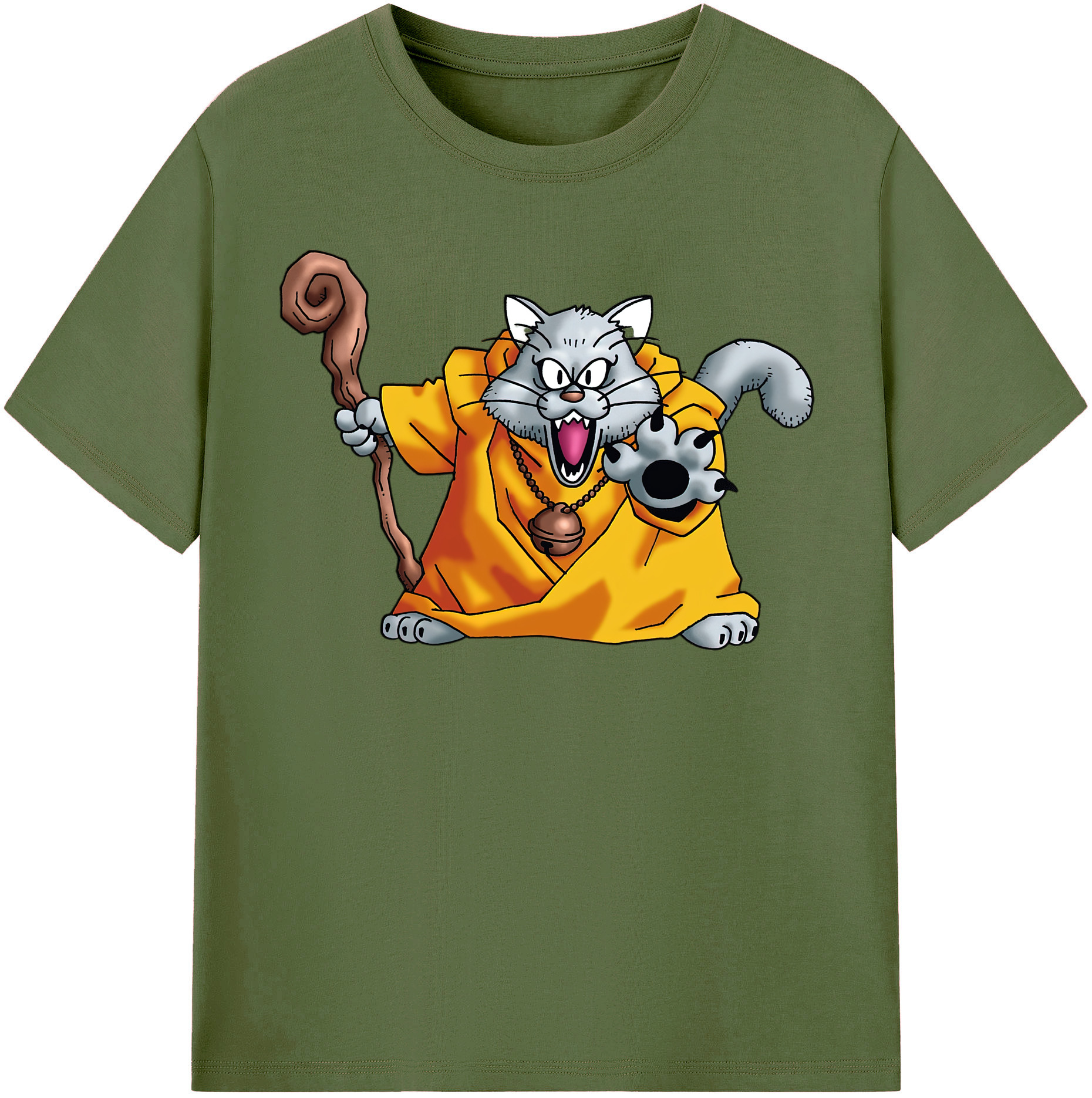 （画像用） ドラゴンクエスト Doragon Kuesuto Dragon Quest 綿100％半袖Tシャツ（フロントプリント）
